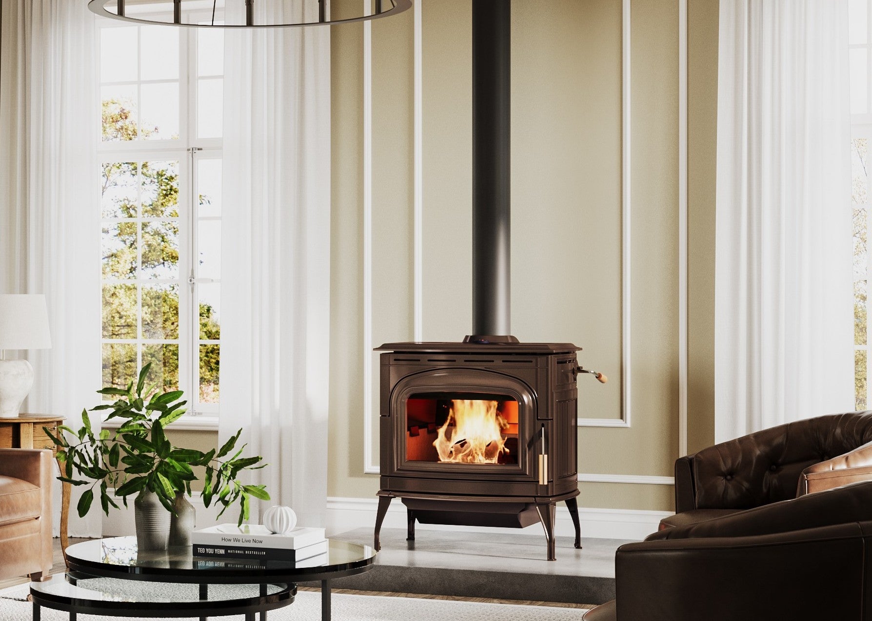 Blaze King Ashford 30.2 Chestnut Brown Enamel Wood Stove